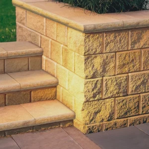 Heathstone Block Wall and Steps